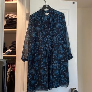 Whistle Mint condition black and blue flower dress.